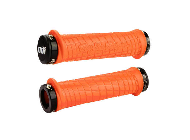 Odi x TLD Signature Lock-On Grips Orange, w/Black Clamps