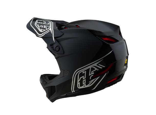 Troy Lee Designs D4 Polyacrylite Helmet Shadow Black