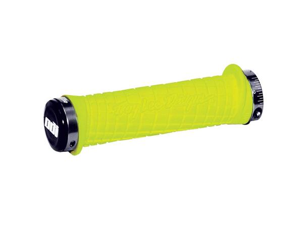 Odi x TLD Signature Lock-On Grips Yellow w/ Gray Clamps